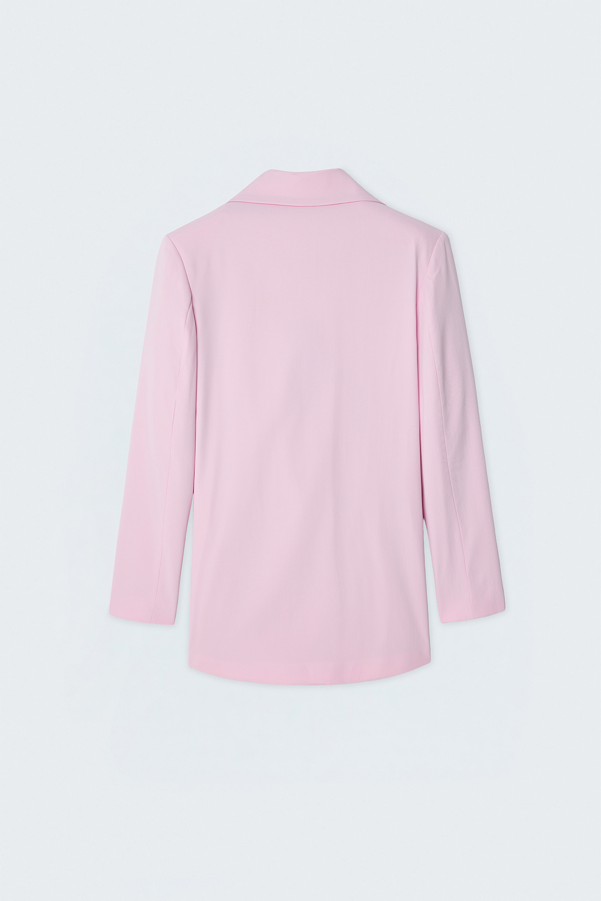 Keten Görünümlü Ceket - Pembe