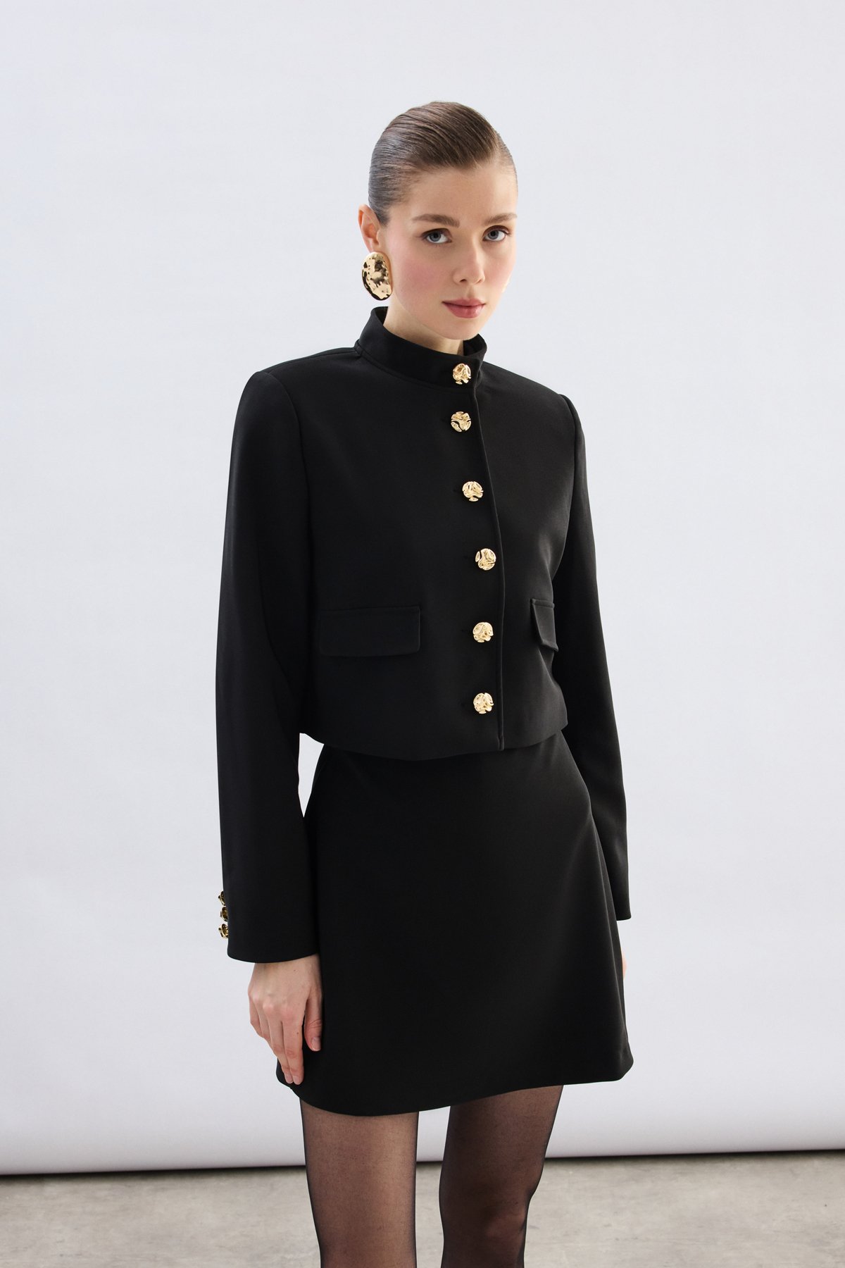 Kısa Şort Etek - Siyah