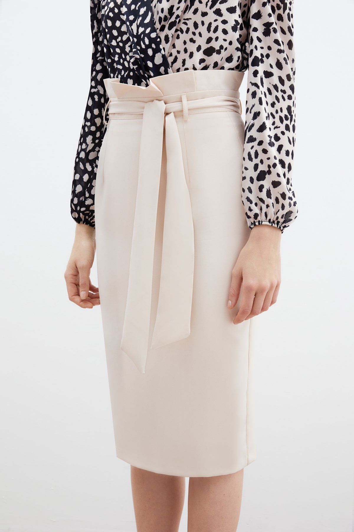 Kuşaklı Kalem Etek - Taş