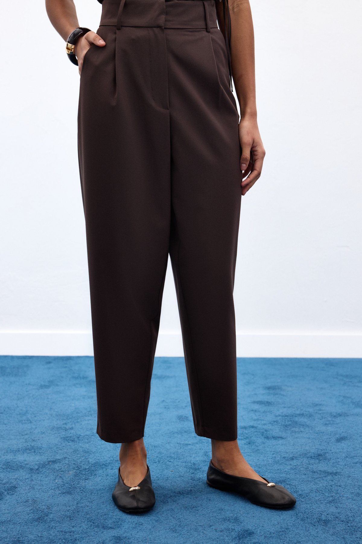 Lena Havuç Pantolon - Kahve
