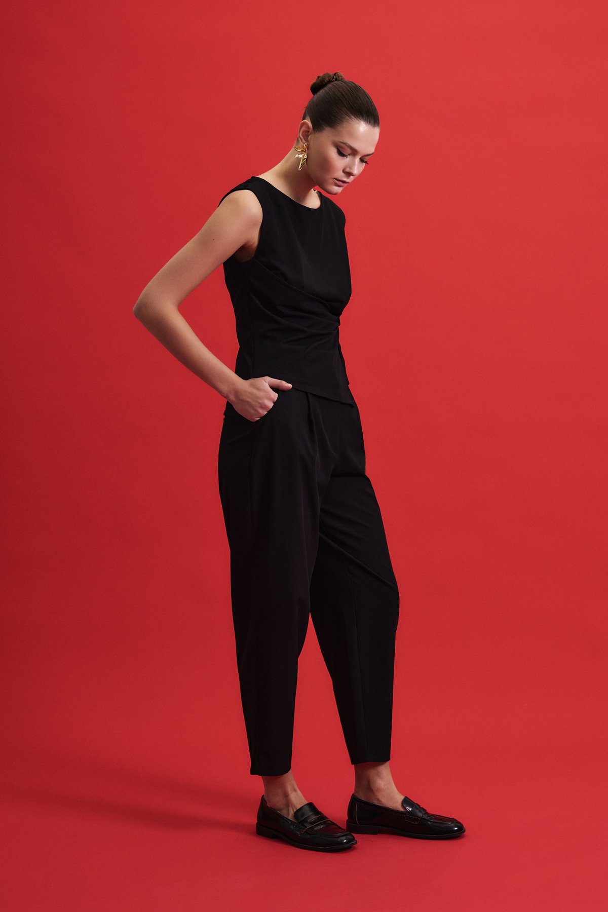 Lena Havuç Pantolon - Siyah