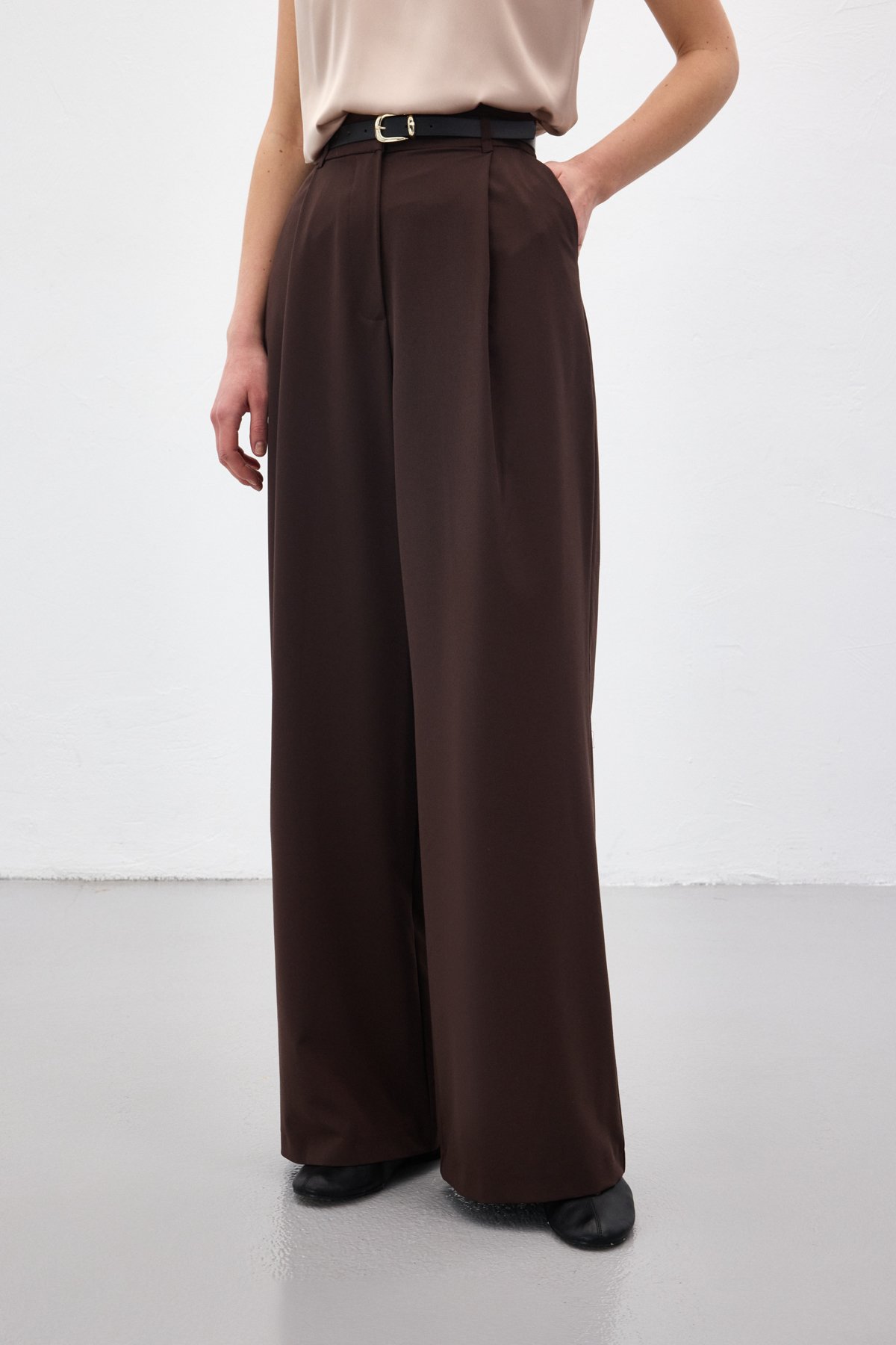 Lena Palazzo Pantolon - Kahve