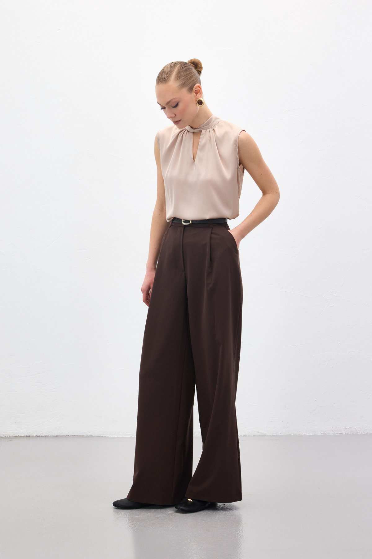 Lena Palazzo Pantolon - Kahve