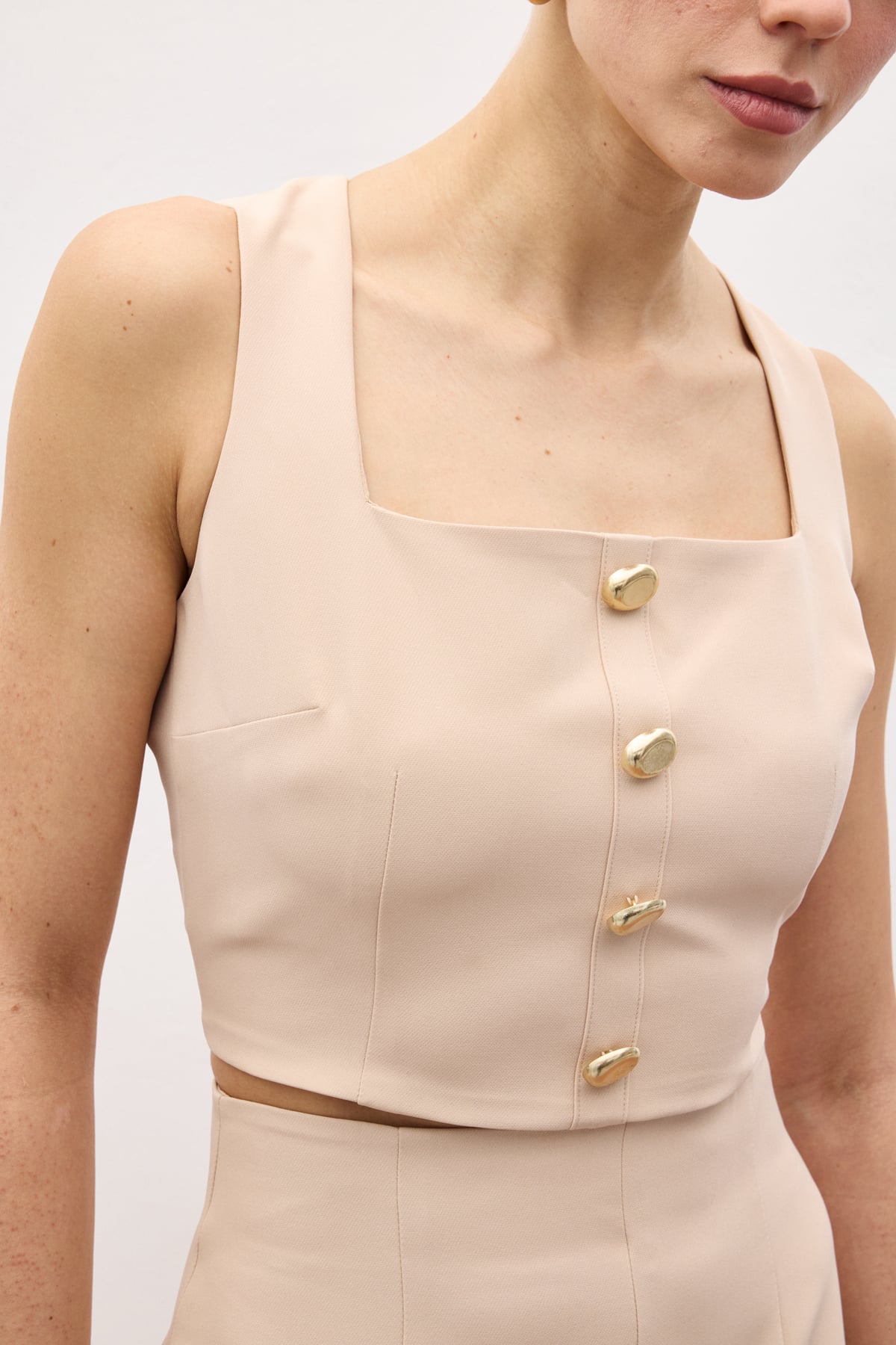 Lucy Crop - Bej