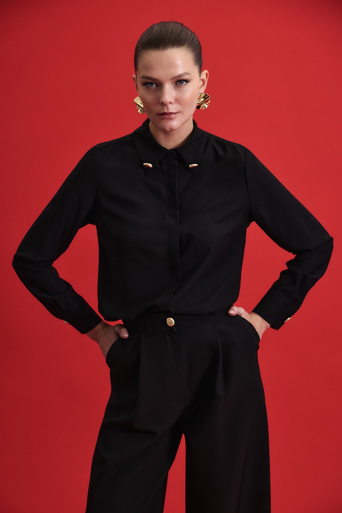 Lucy Gömlek - Siyah