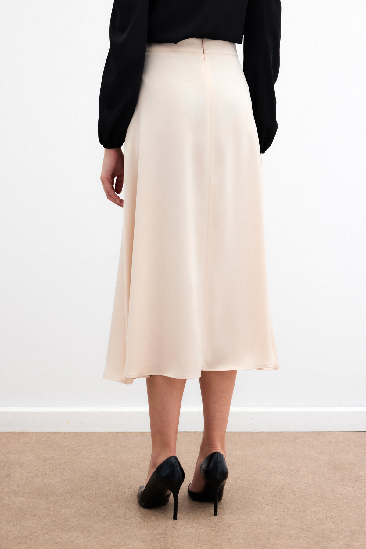 Midi Boy Saten Etek - BEJ