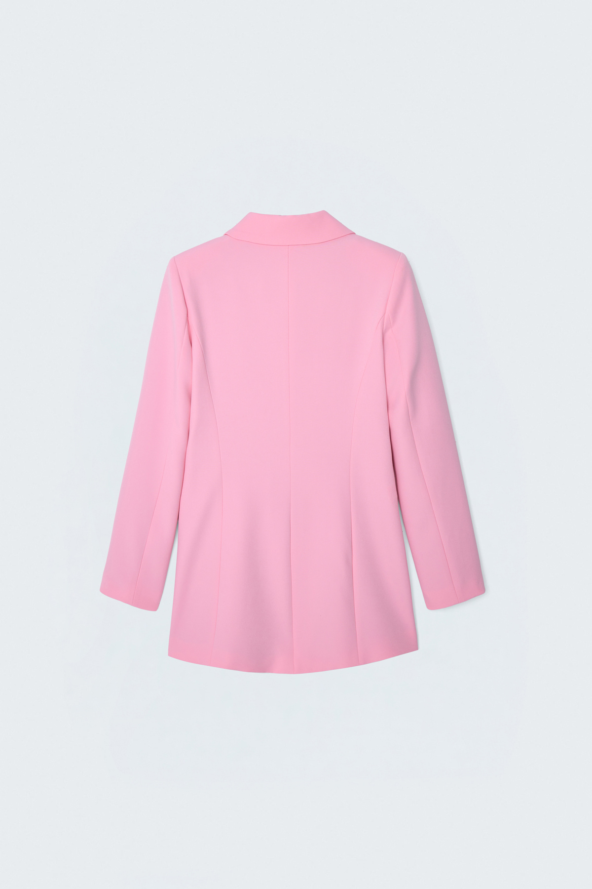 Mono Yaka Klasik Ceket - Açık Pembe