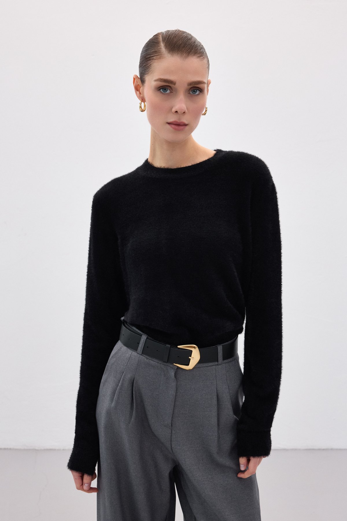 Sakallı Triko - Siyah