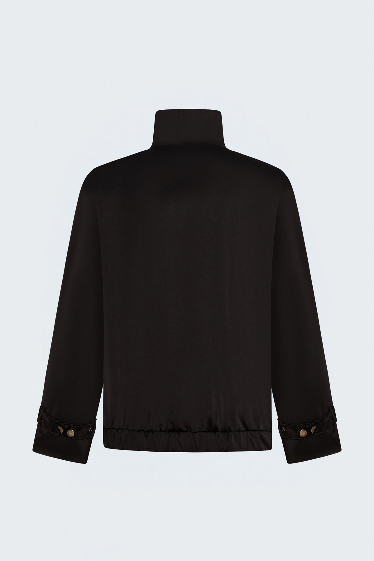 Saten Bomber Ceket - Kahve