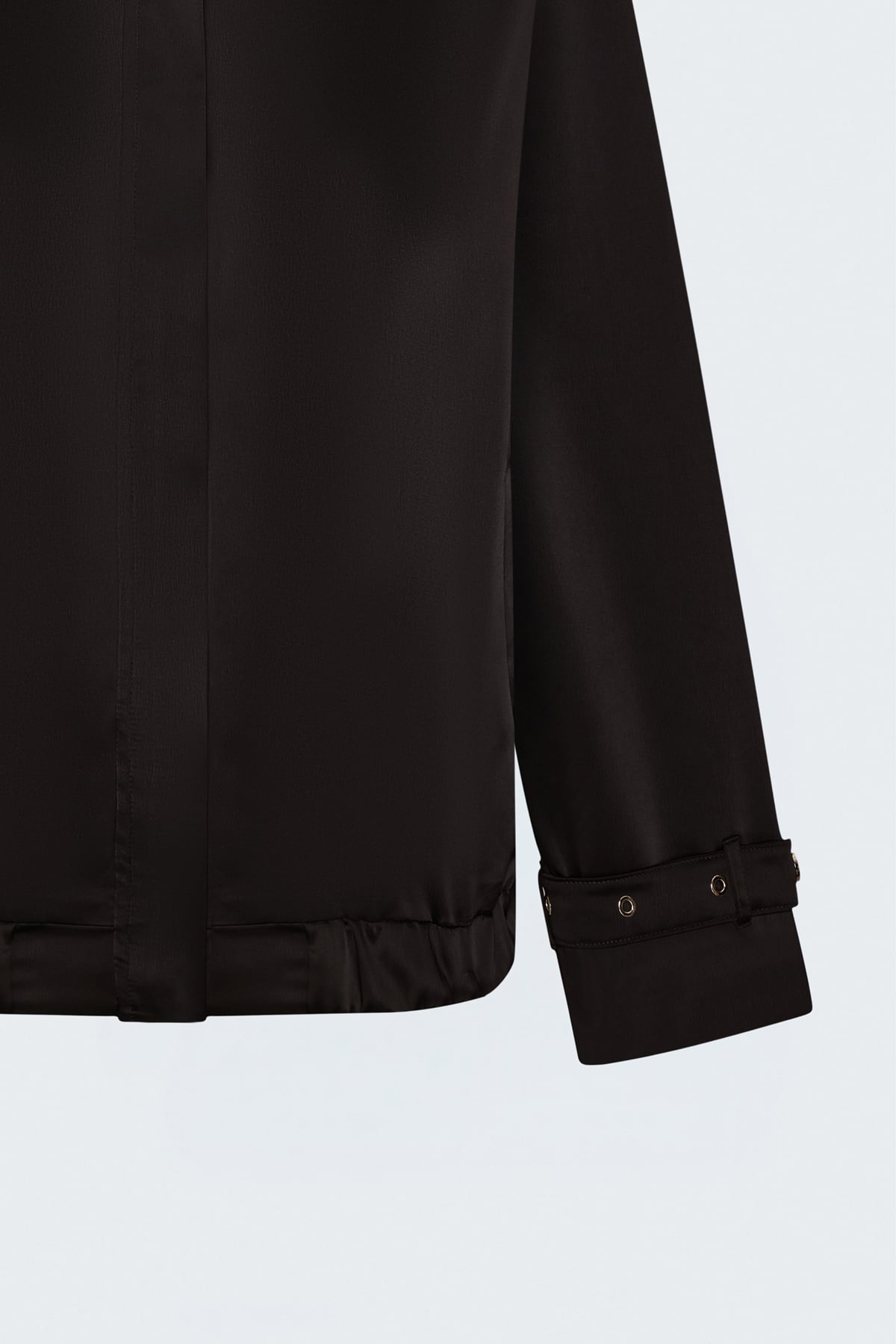 Saten Bomber Ceket - Kahve