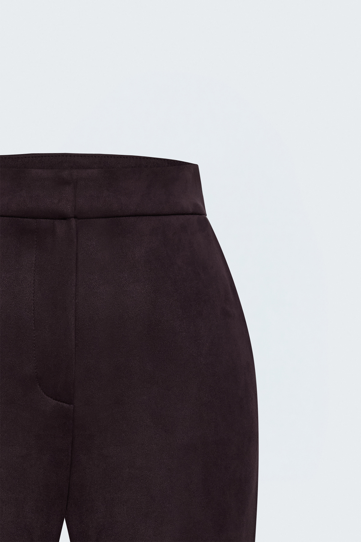 Süet Pantolon - Bordo