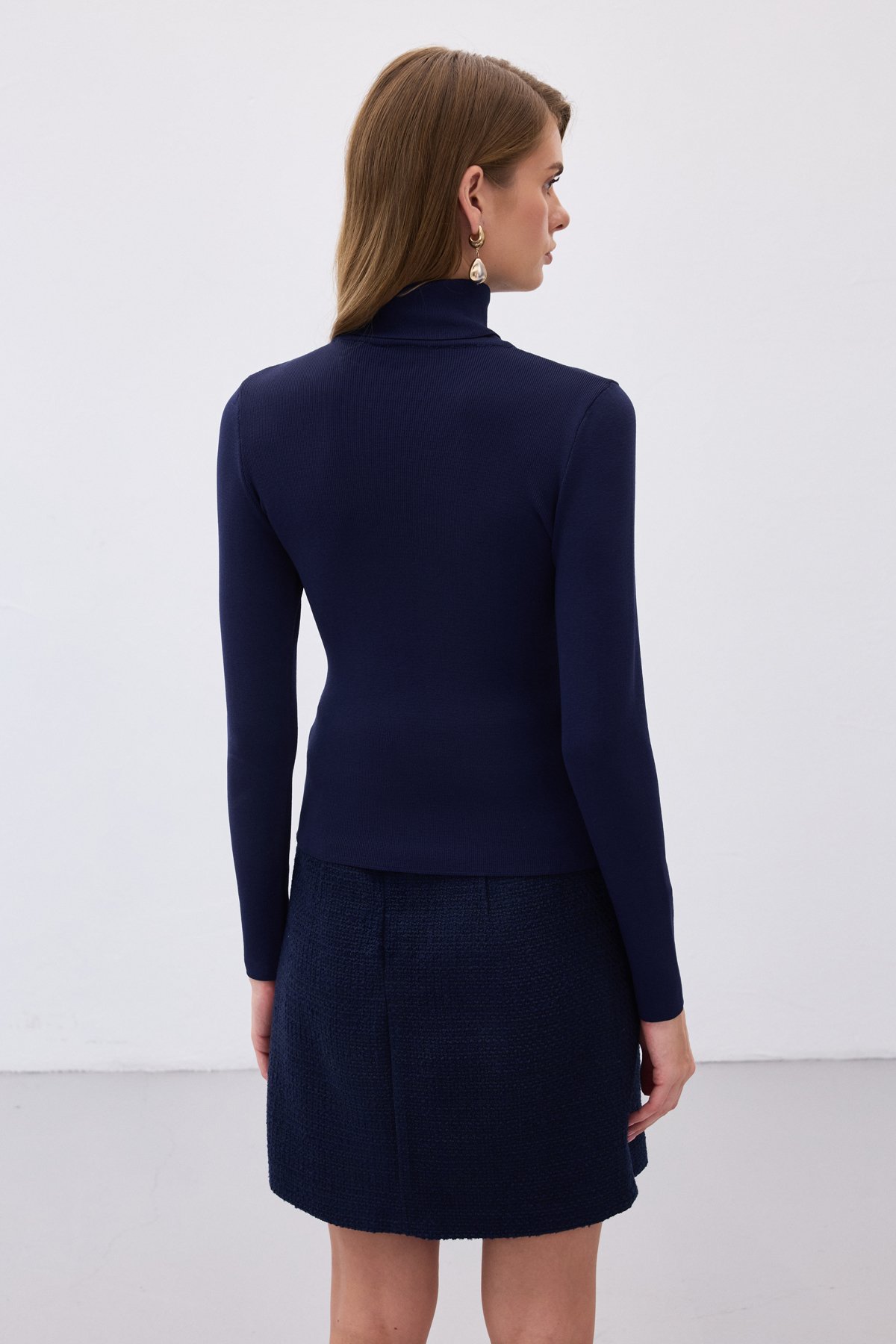 Tam Balıkçı Triko - Lacivert