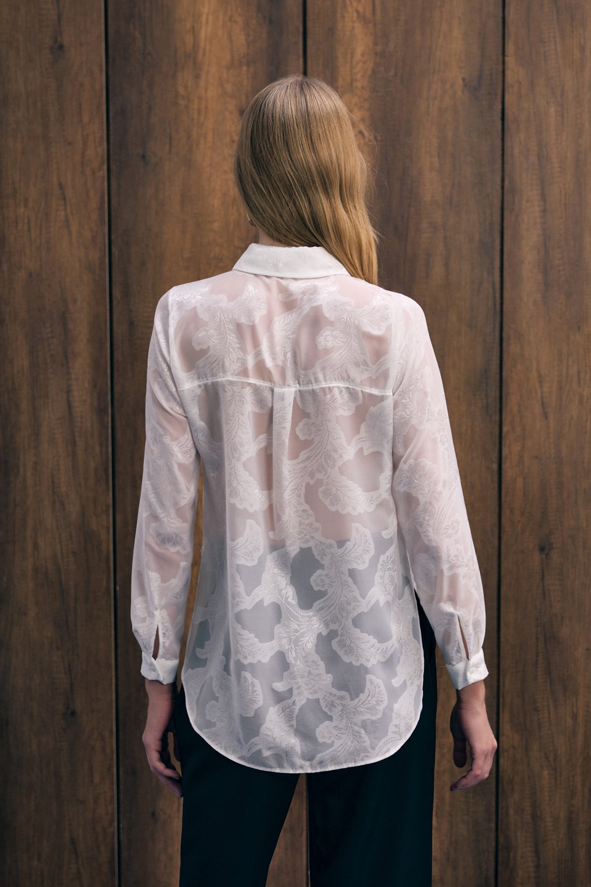 Transparan Gömlek - Ekru