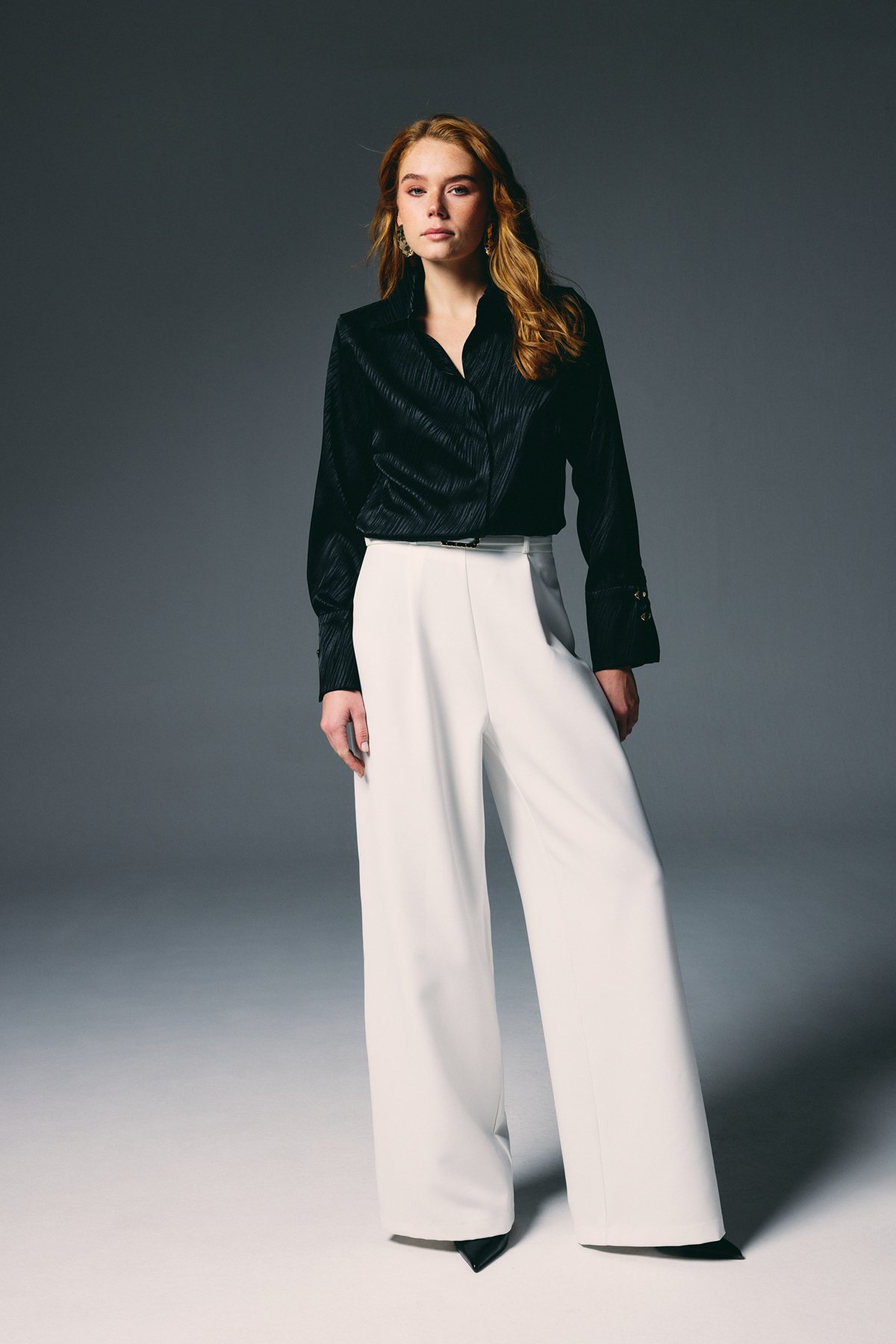 Zebra Desenli Gömlek - Siyah