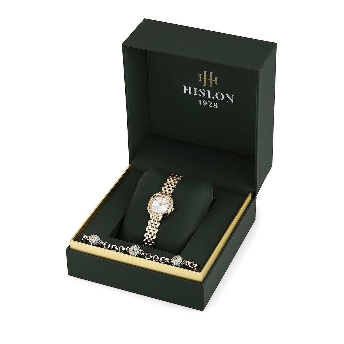 Hislon Classic Queen QL220G-02SGS Kadın Kol Saati ve Bileklik