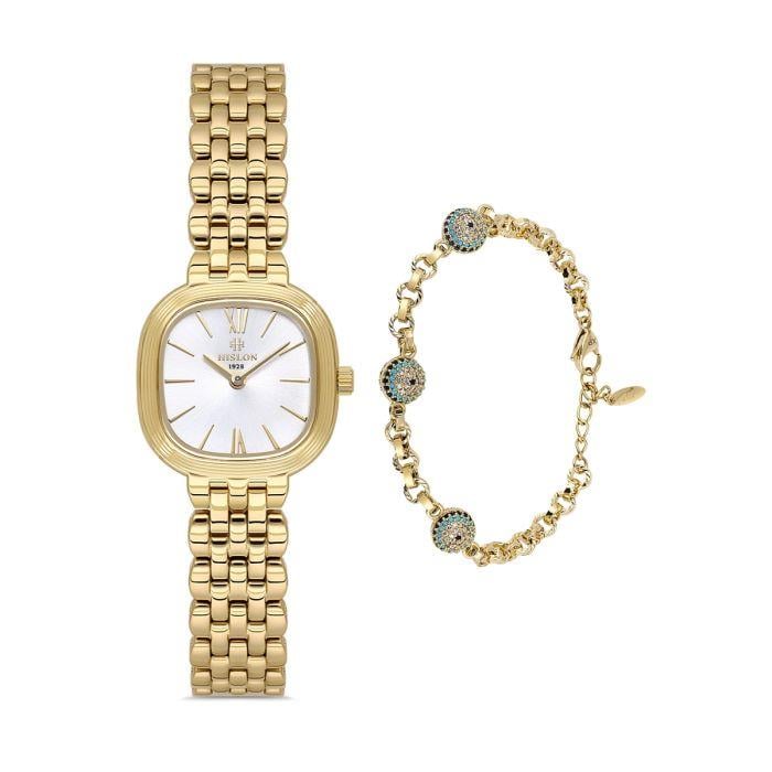 Hislon Classic Queen QL220G-02SGS Kadın Kol Saati ve Bileklik