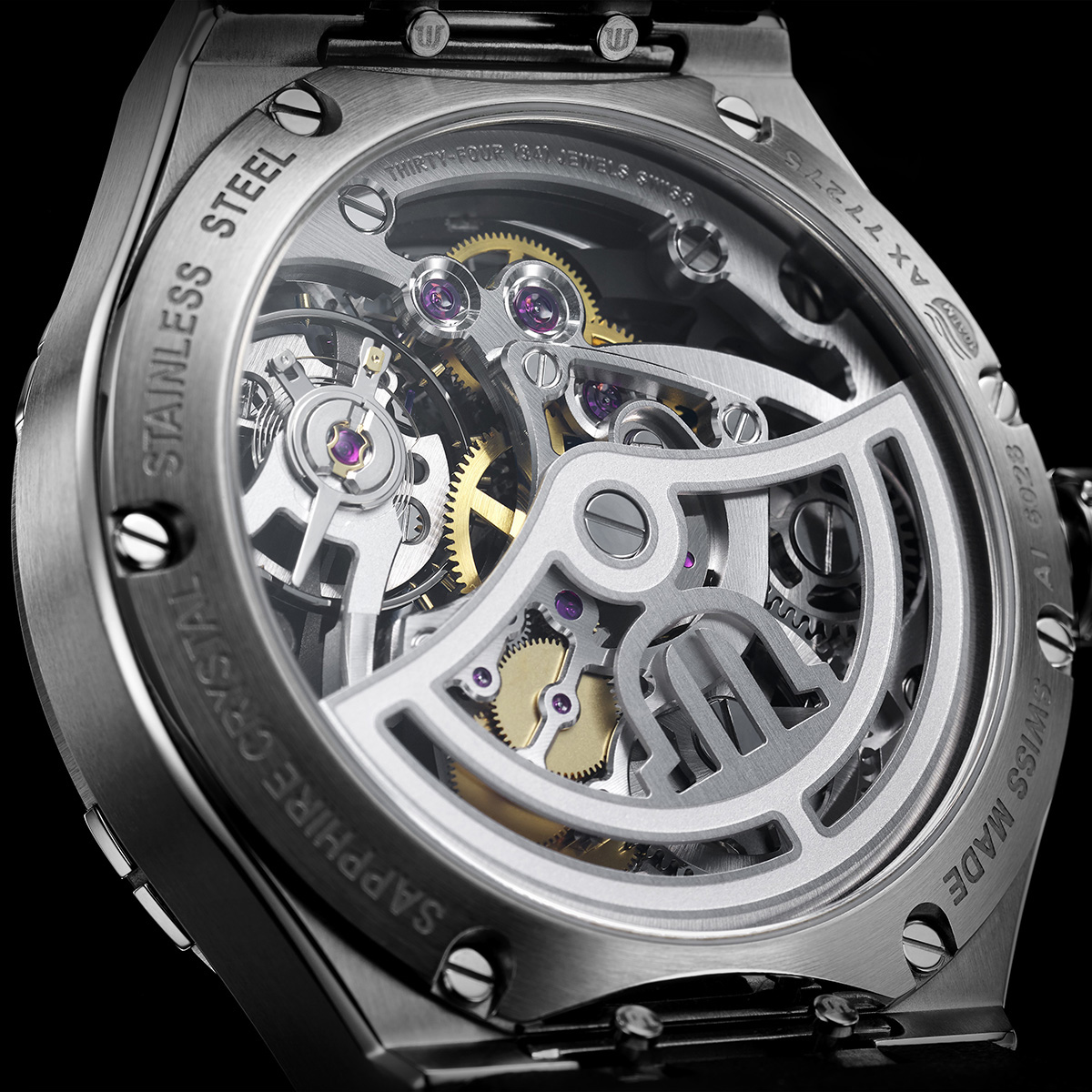 Maurice Lacroix ML-AI6028SS002030-1 Otomatik İskelet Erkek Kol Saati