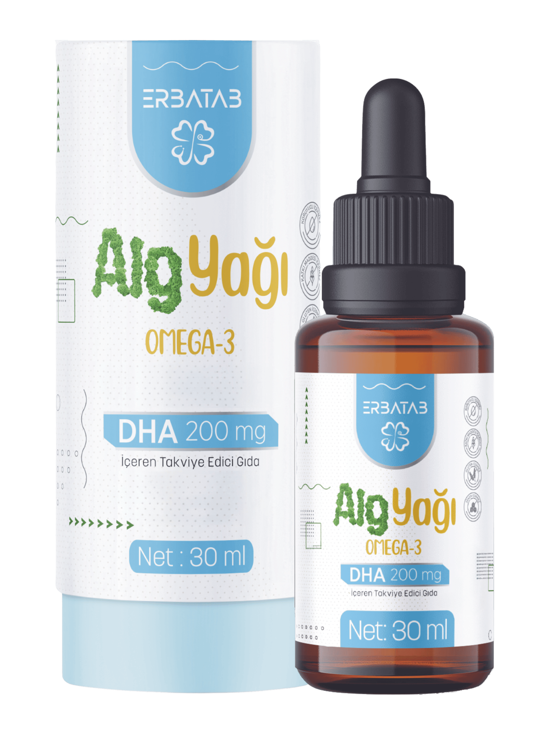 Erbatab Alg Yağı Omega 3 30 ml 