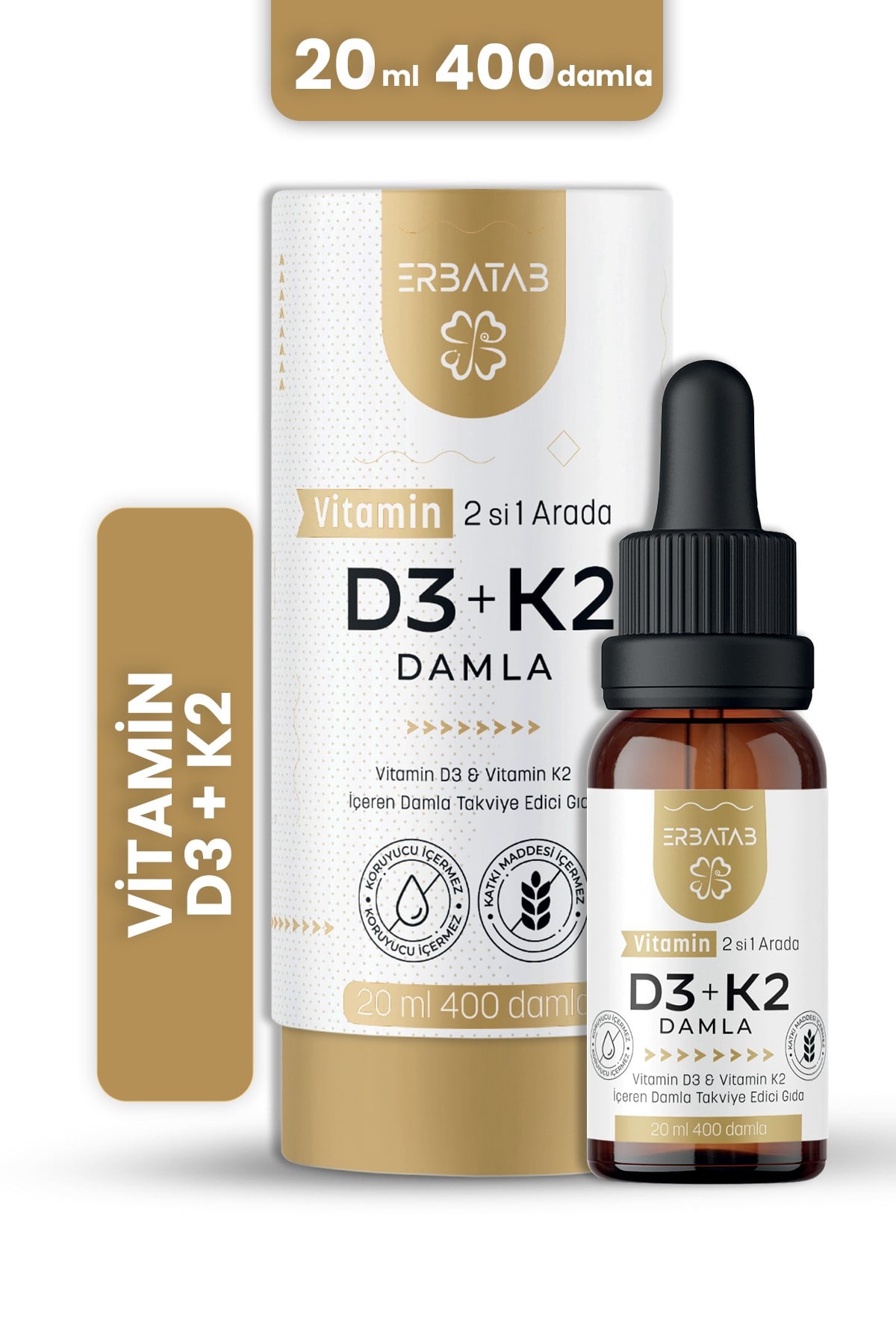 Erbatab Avantaj Paketi 5 (Magnezyum, L Carnitin, D3K2)