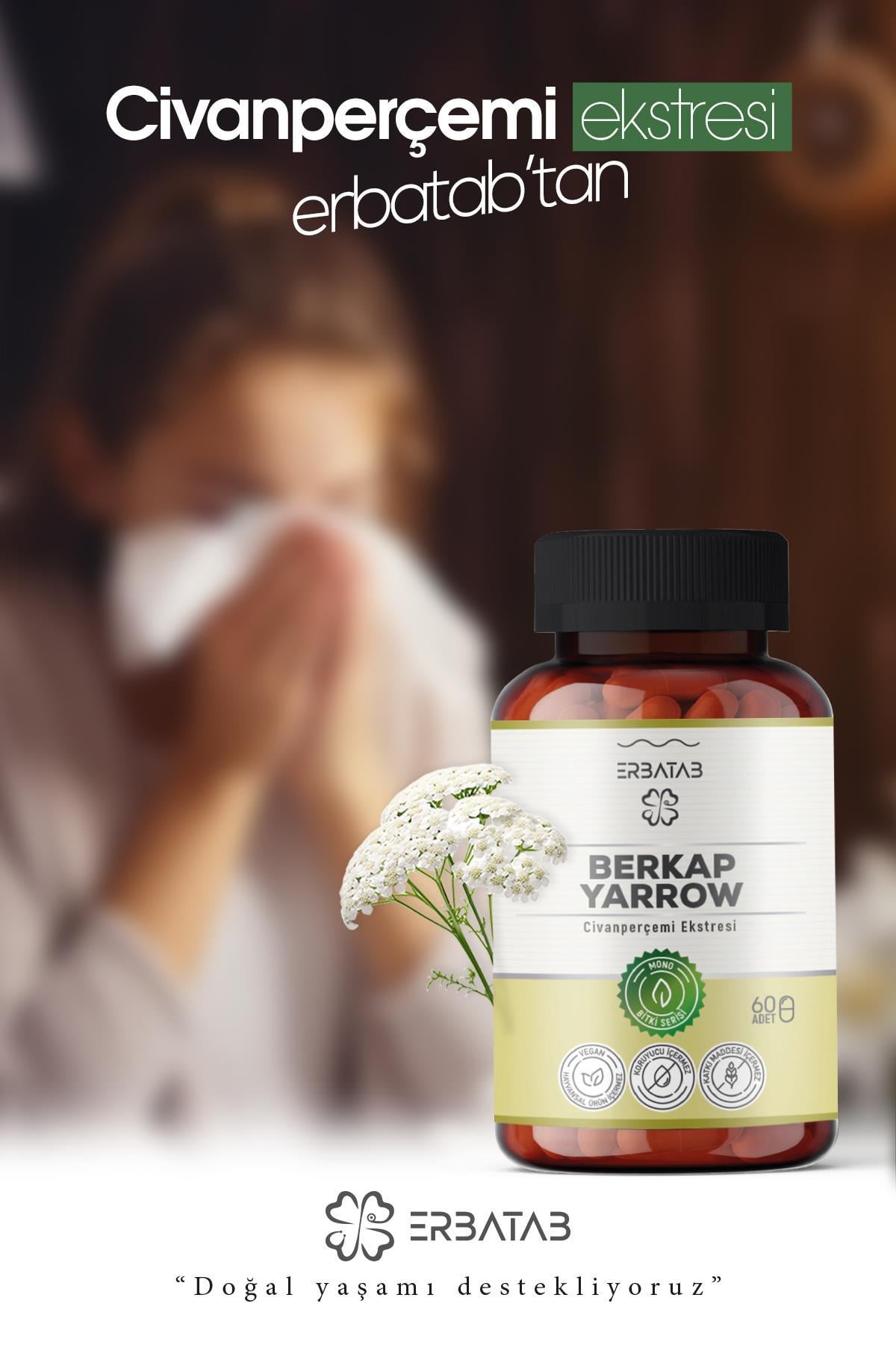 Erbatab Civan Perçemi 60 Kapsül