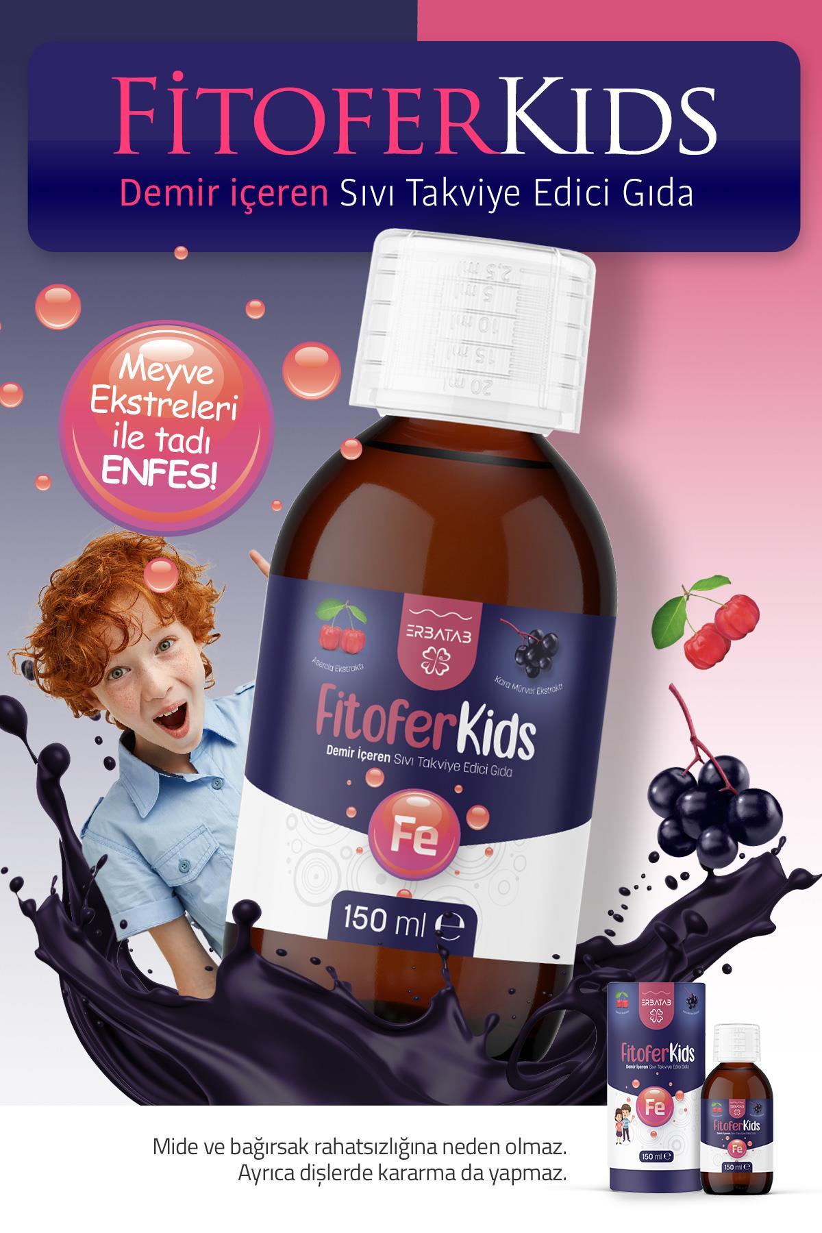 Erbatab Fitofer Kids Çocuk Demir Takviyesi 150 ML