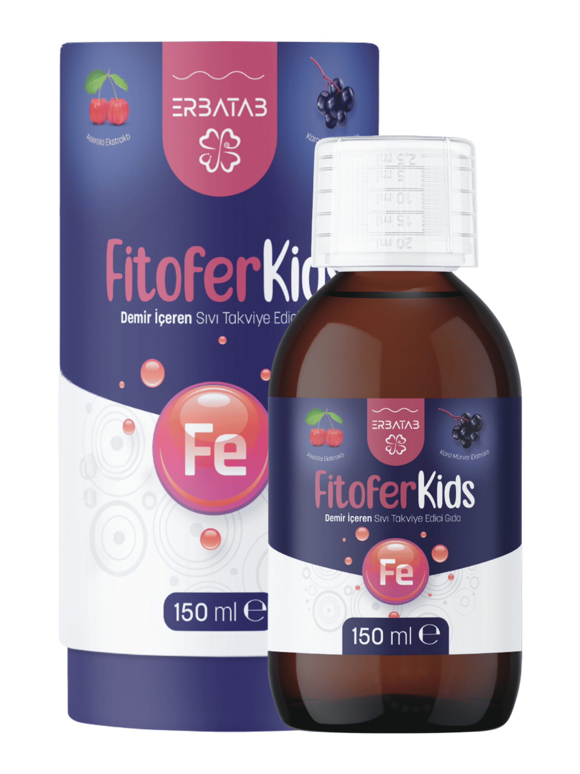 Erbatab Fitofer Kids Çocuk Demir Takviyesi 150 ML 
