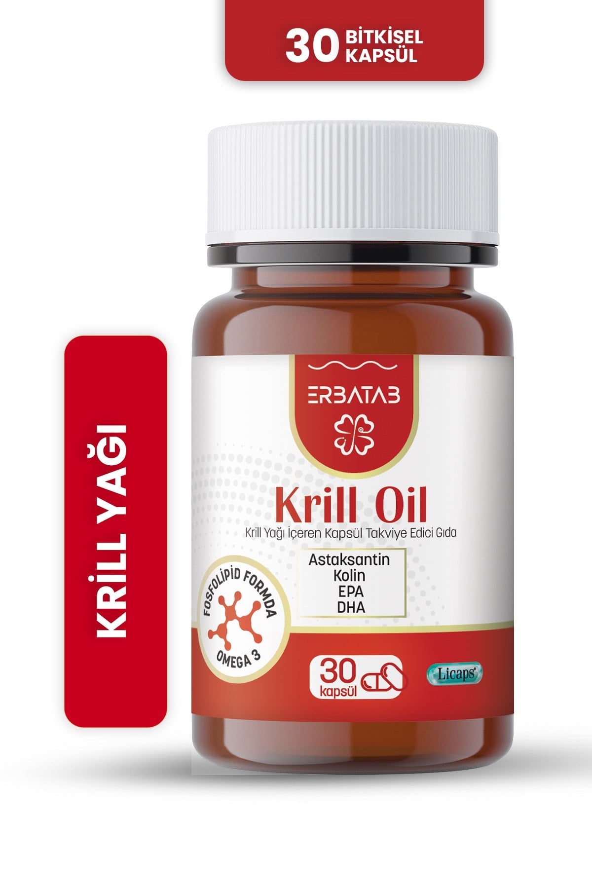 Erbatab Krill Oil 500 mg 30 Kapsül 