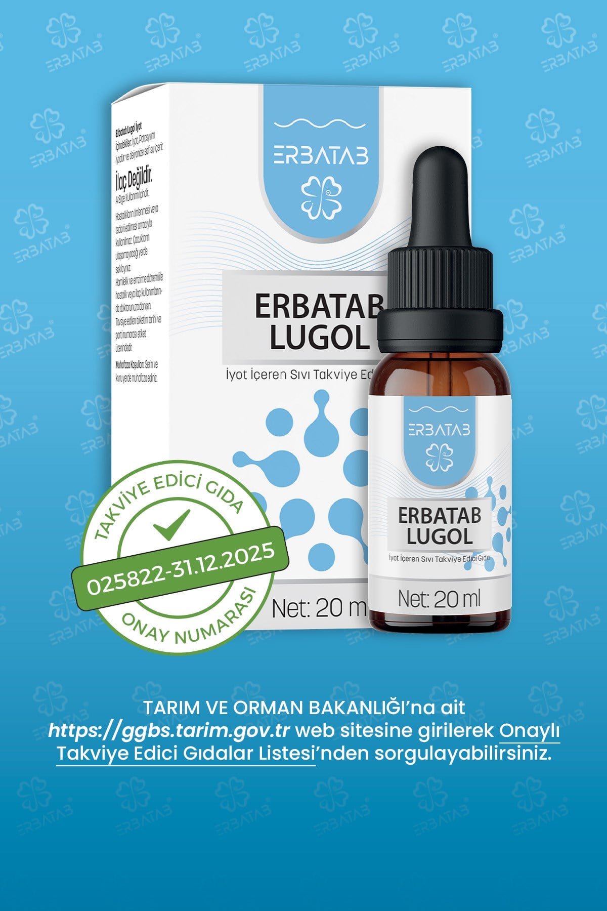 Erbatab Lugol İyot %2 20 ml 