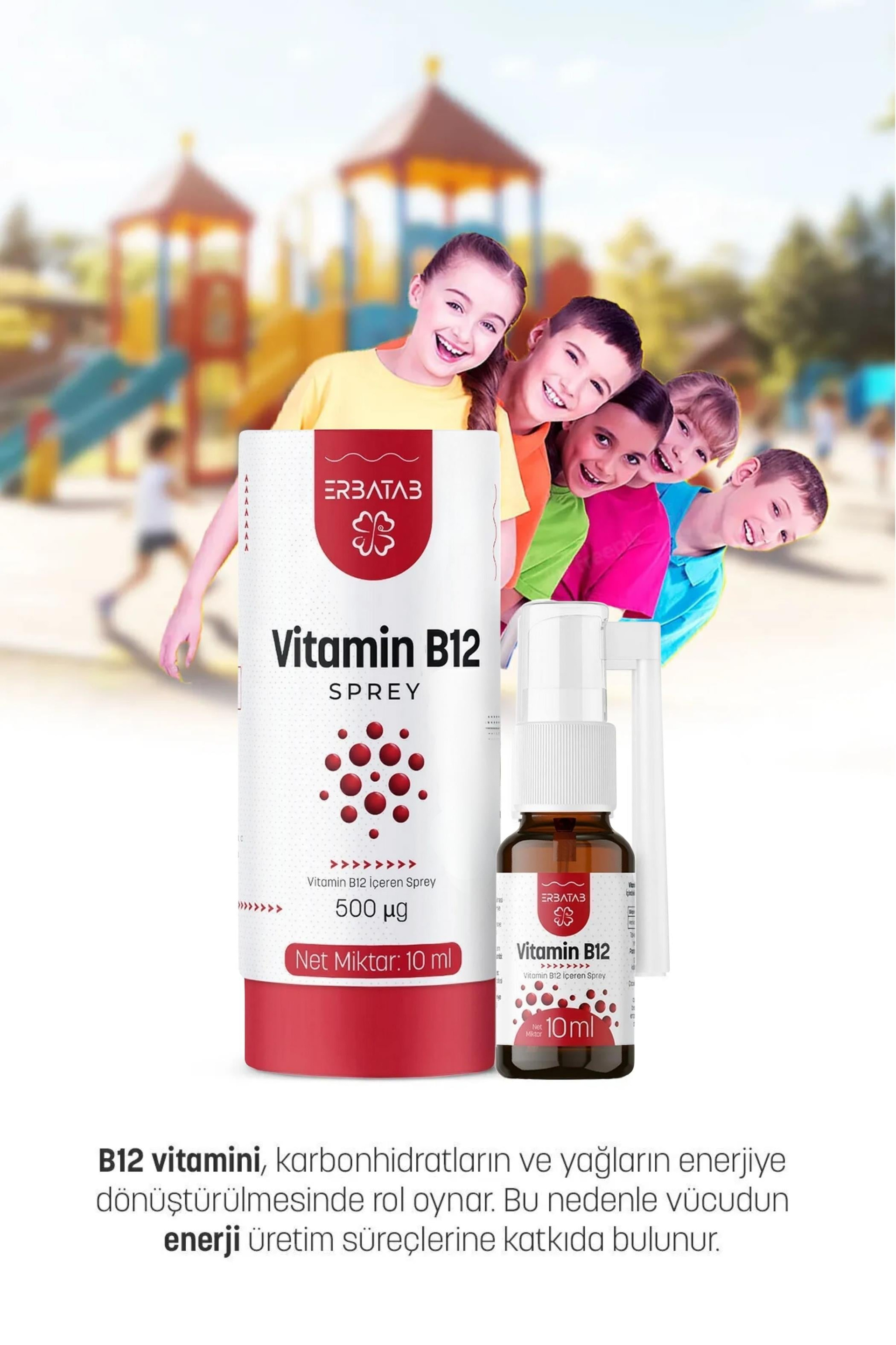 Erbatab Metilkobalamin B12 Sprey 10 ml