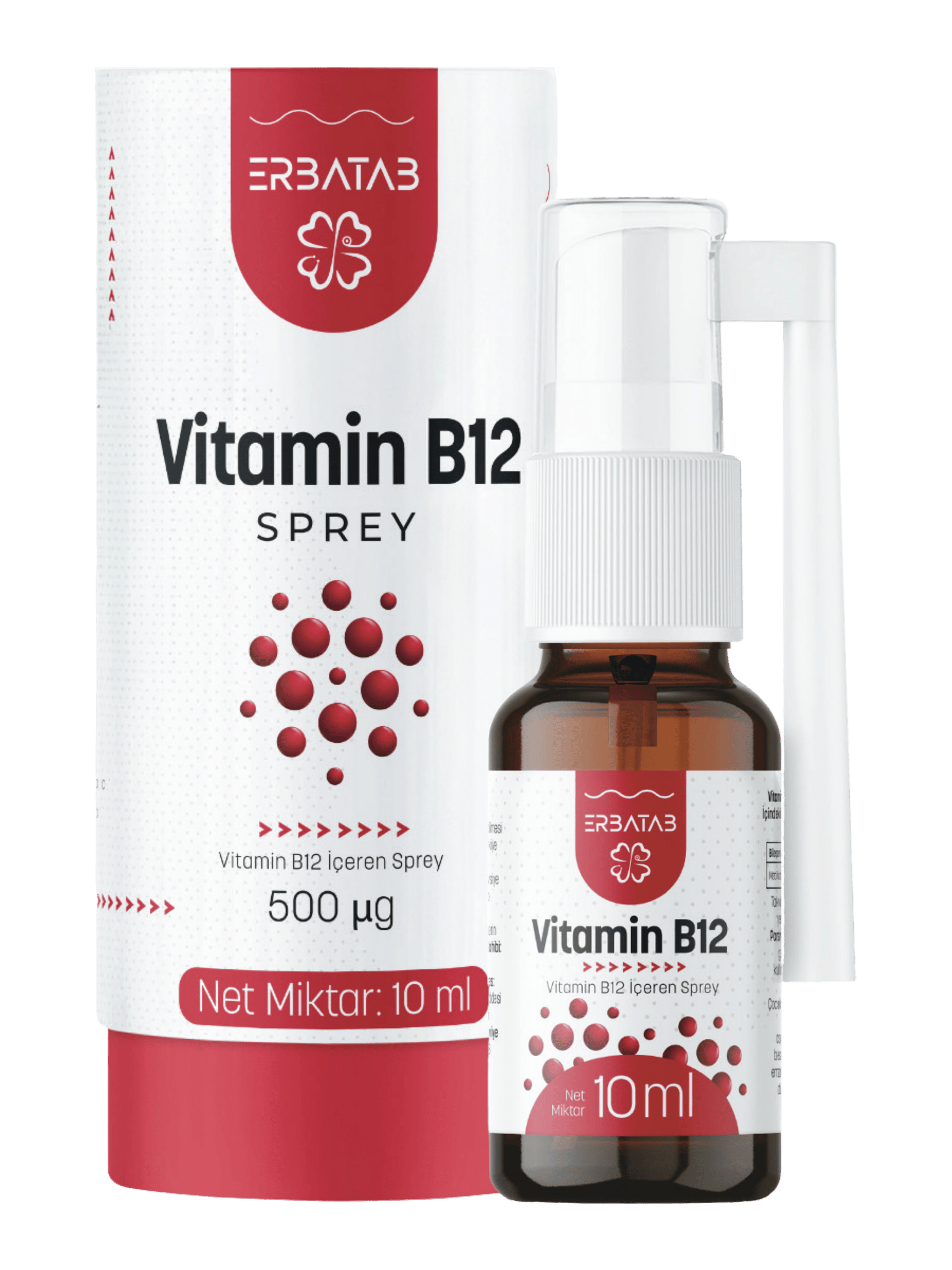 Erbatab Metilkobalamin B12 Sprey 10 ml 