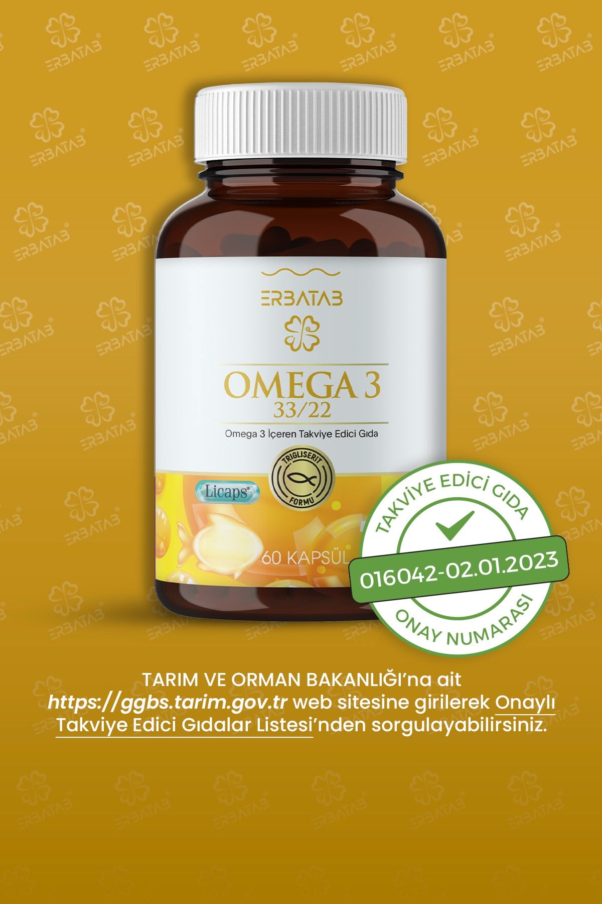 Erbatab Omega 60 Kapsül 