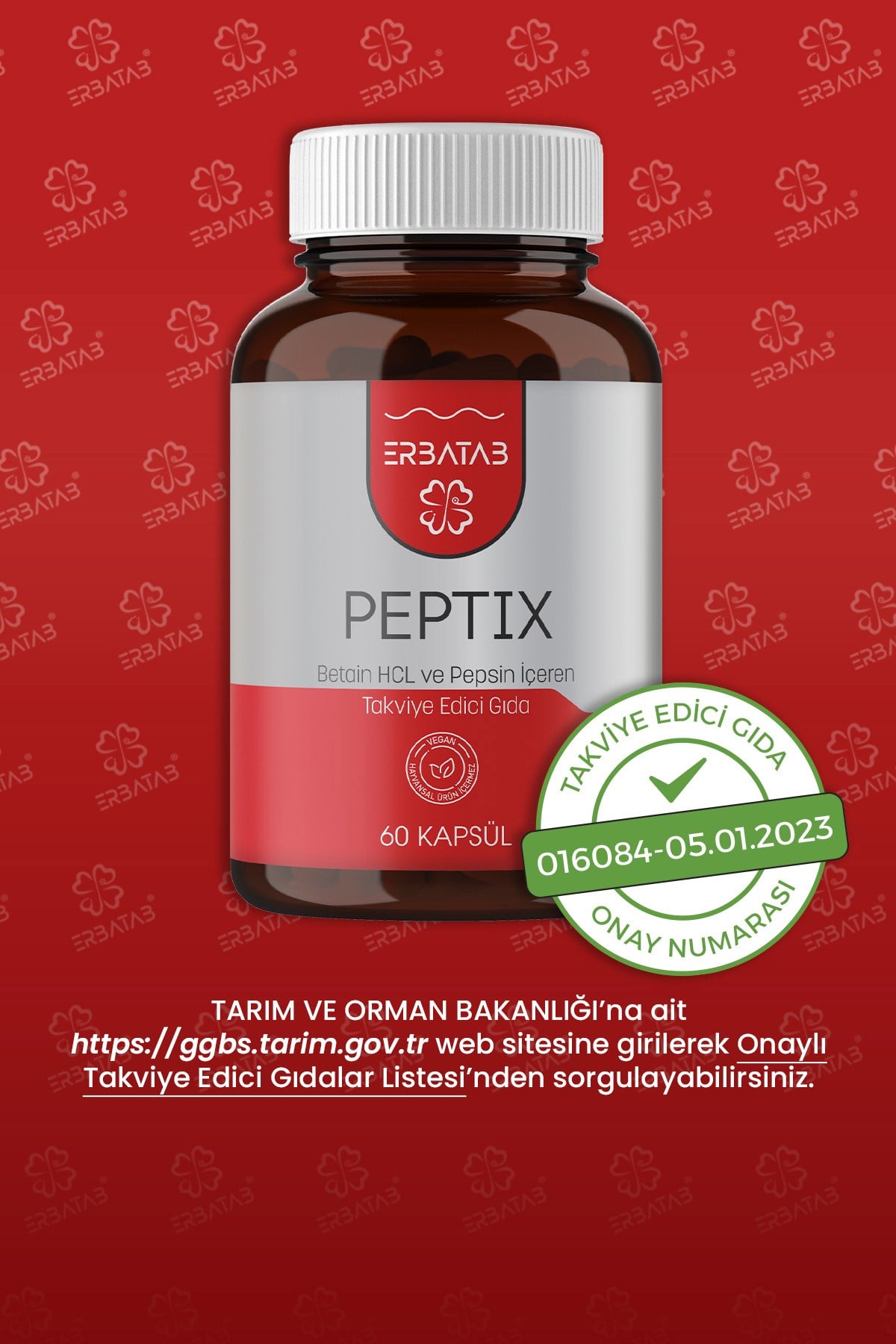 Erbatab Peptix 60 Kapsül 