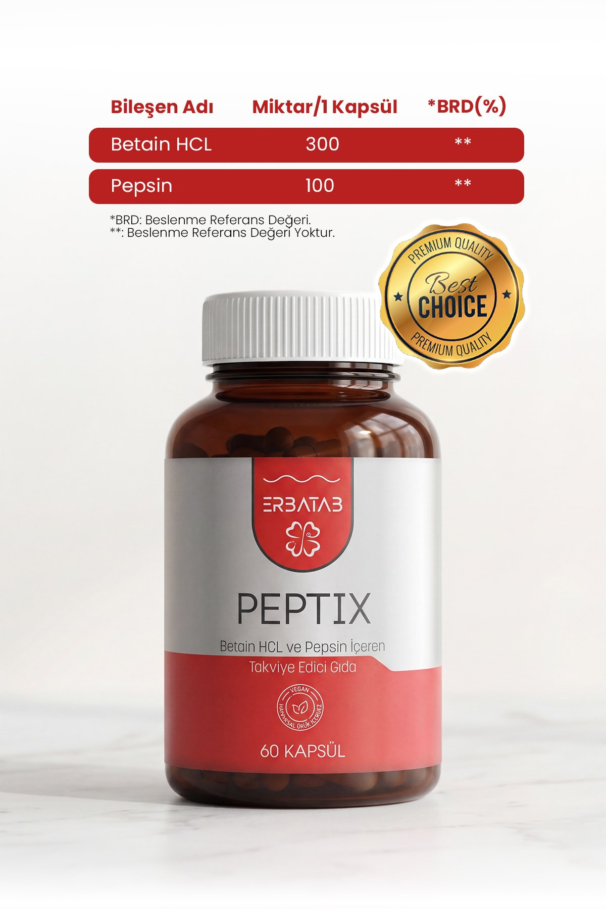 Erbatab Peptix 60 Kapsül 