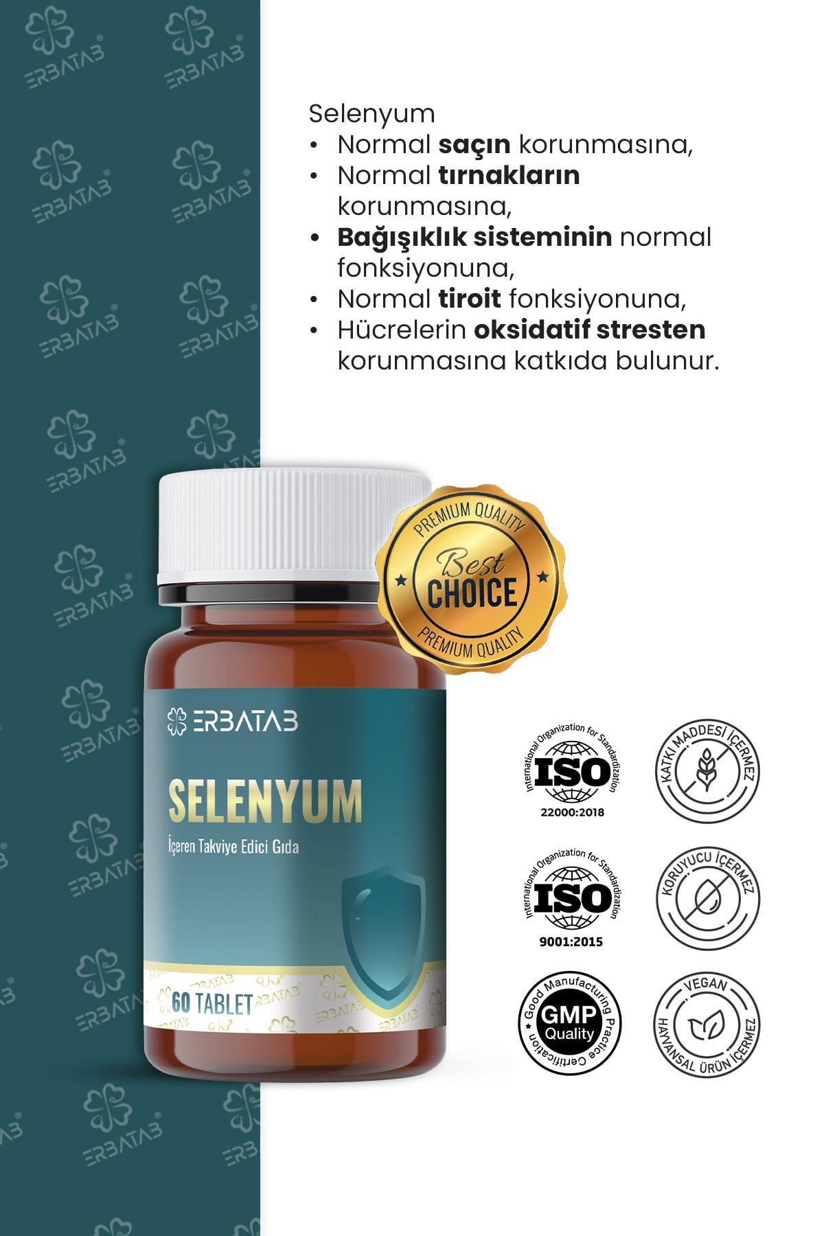 Erbatab Selenyum İçeren Takviye Edici Gıda