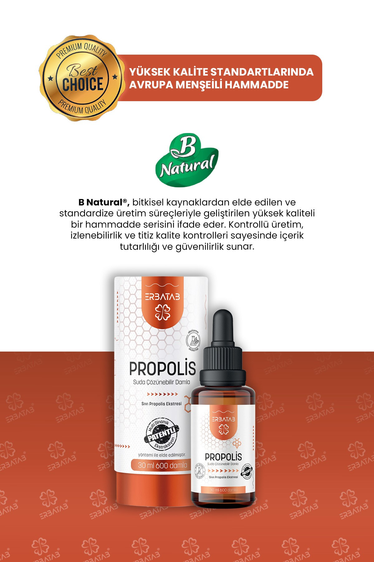 Erbatab Sıvı Propolis 30 ML 