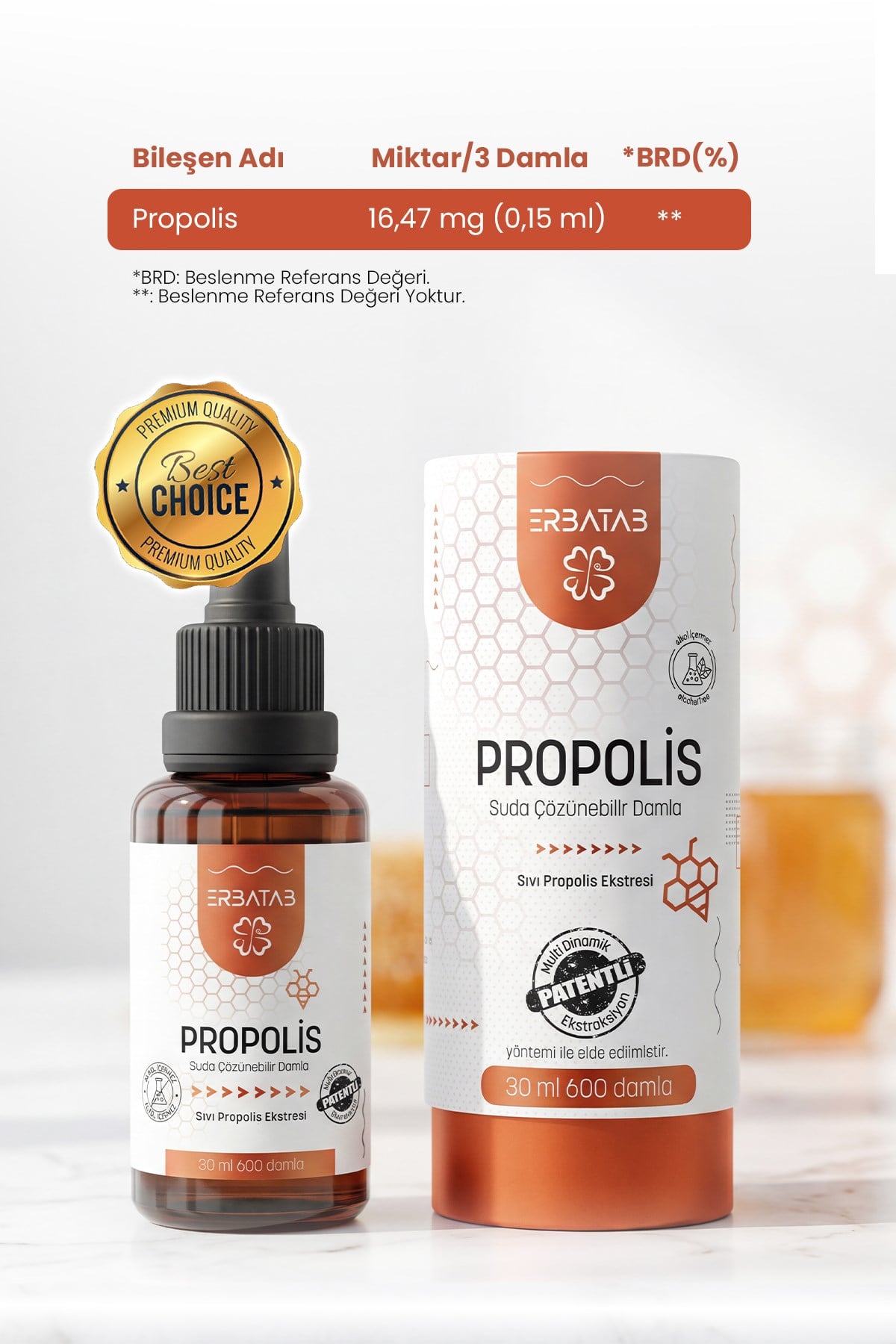 Erbatab Sıvı Propolis 30 ML 