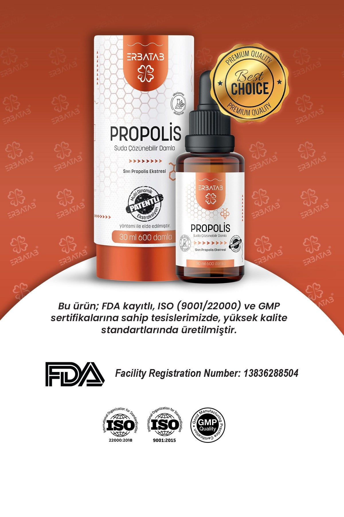 Erbatab Sıvı Propolis 30 ML 