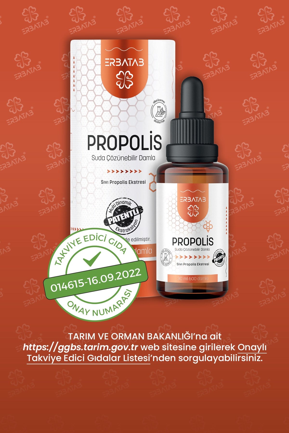Erbatab Sıvı Propolis 30 ML 