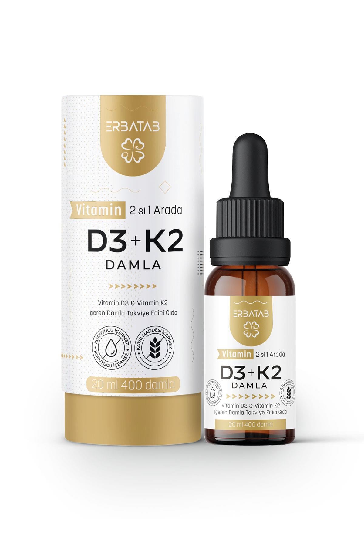 Erbatab Süper Avantaj Paketi ( D3K2, B12-B9, Magnezyum )
