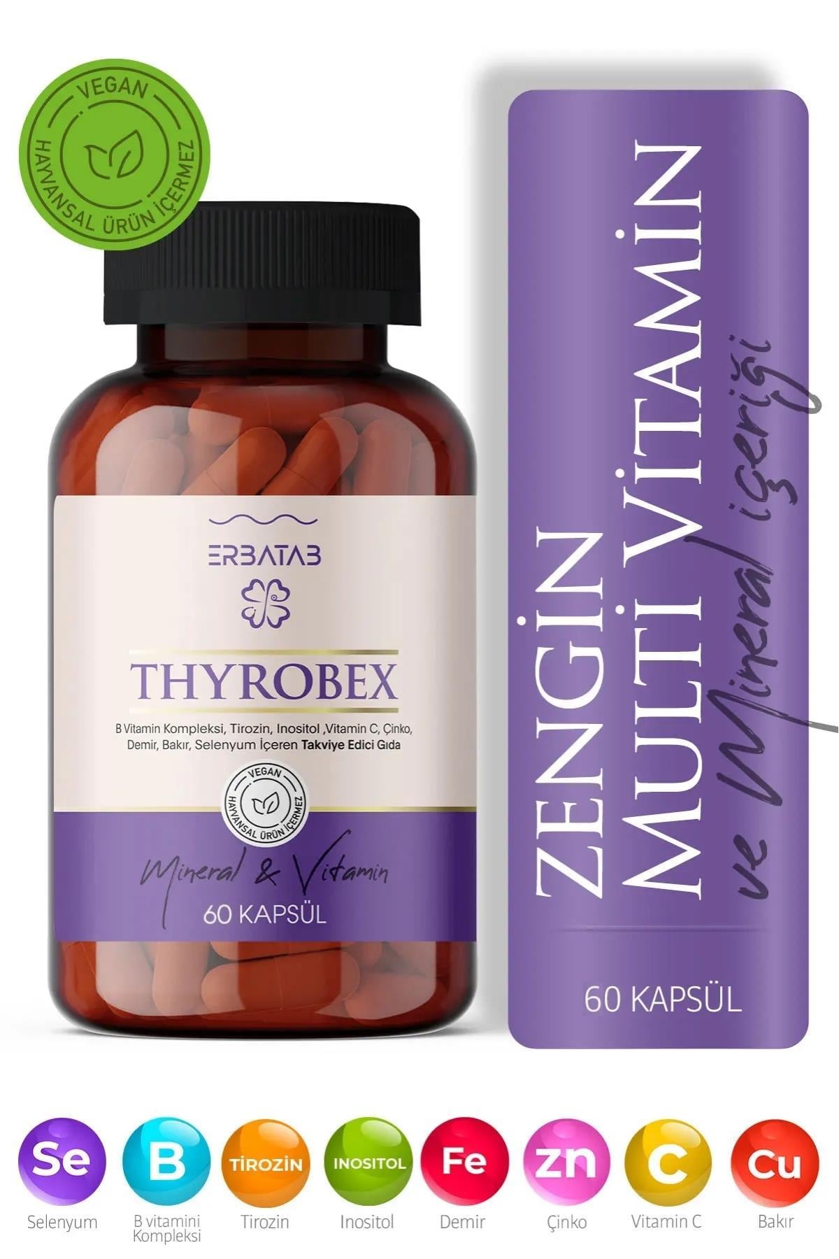 Erbatab Thyrobex Multivitamin 60 Kapsül
