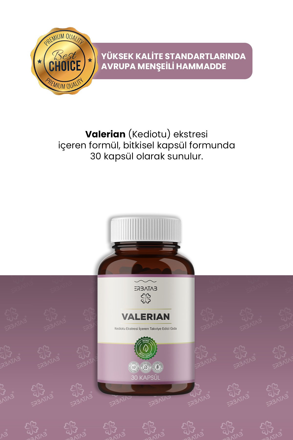 Erbatab Valerian 30 Kapsül 