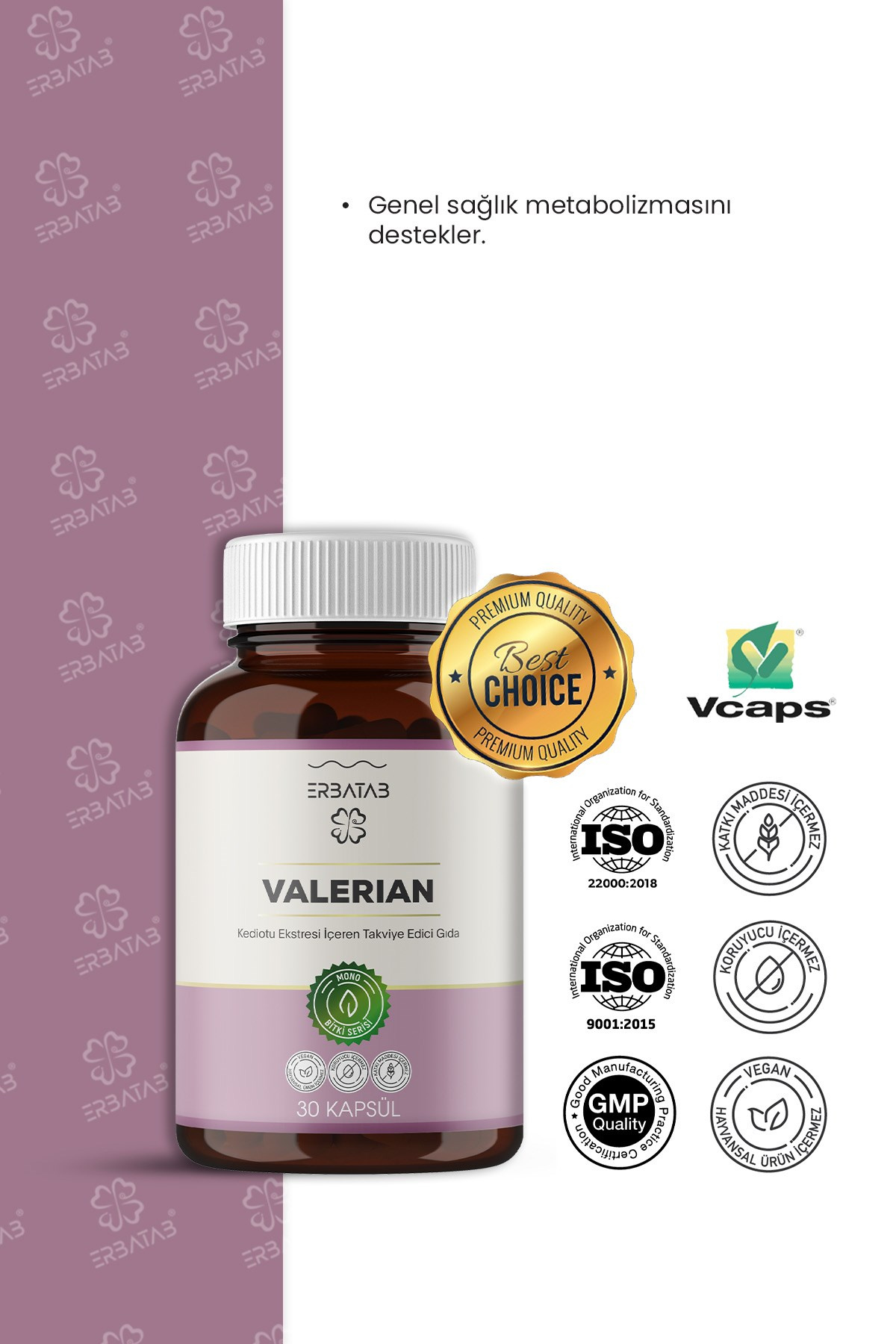 Erbatab Valerian 30 Kapsül 