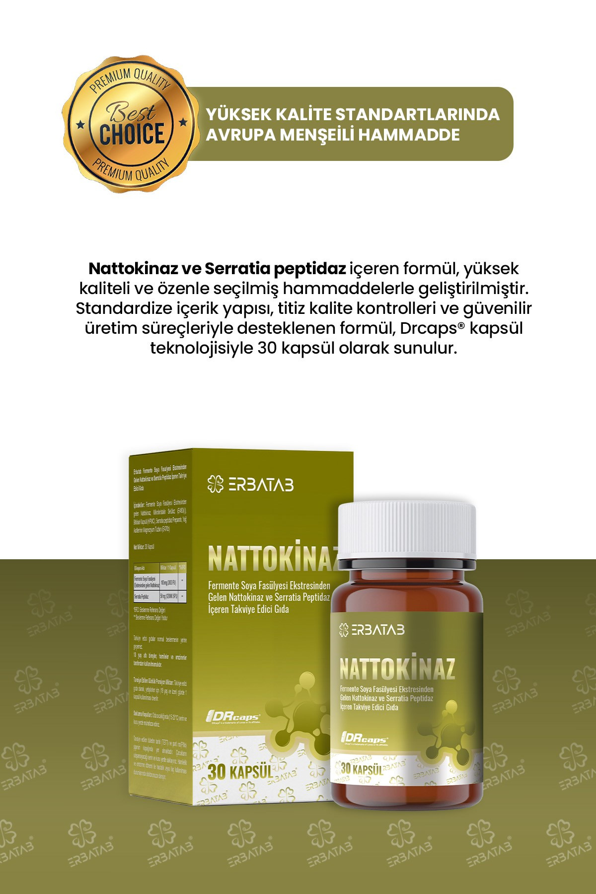 Nattokinaz Takviye Edici Gıda