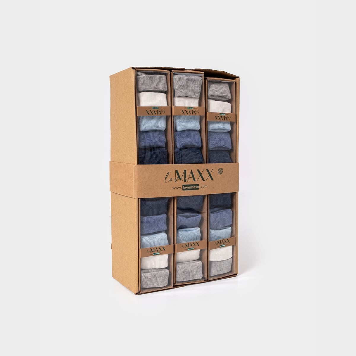 ERKEK 0/3-3/6 AY 5Lİ ÇORAP 12Lİ BOX