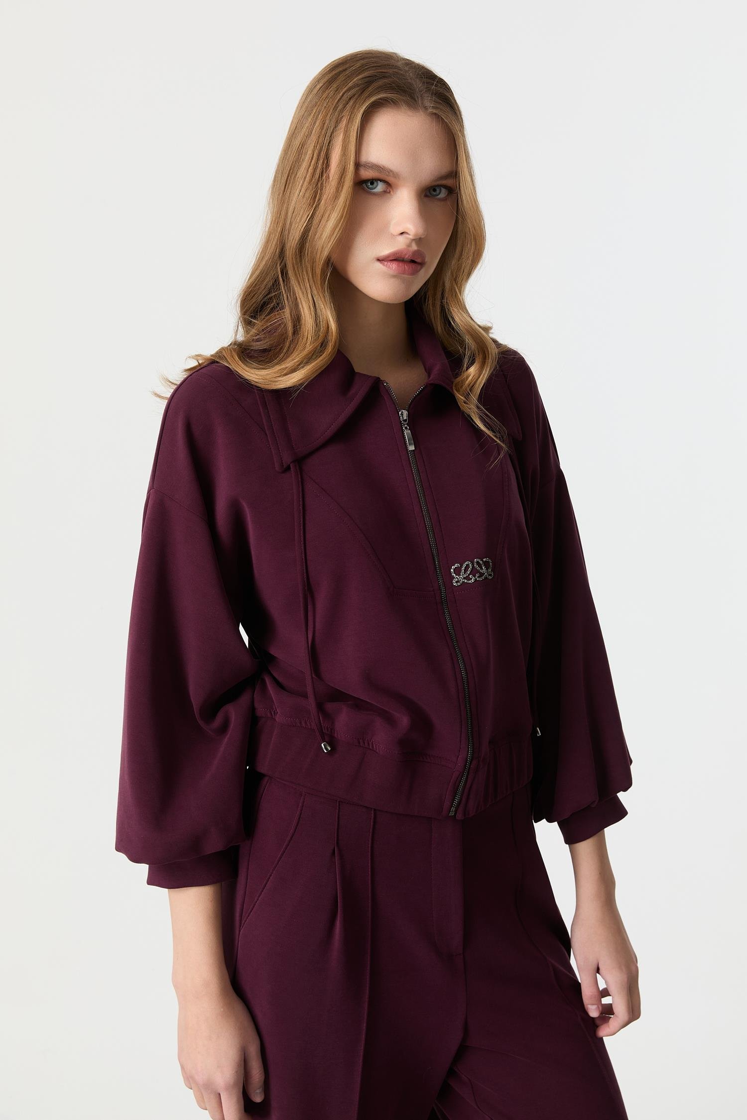 Balon Kol Modal Bluz-BORDO