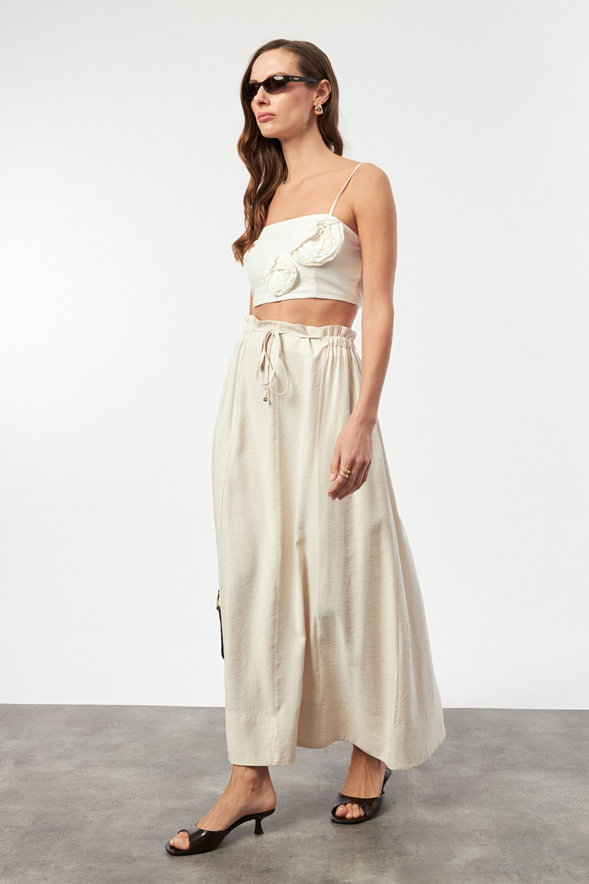 Beli Lastikli Cupra Uzun Etek-TAŞ