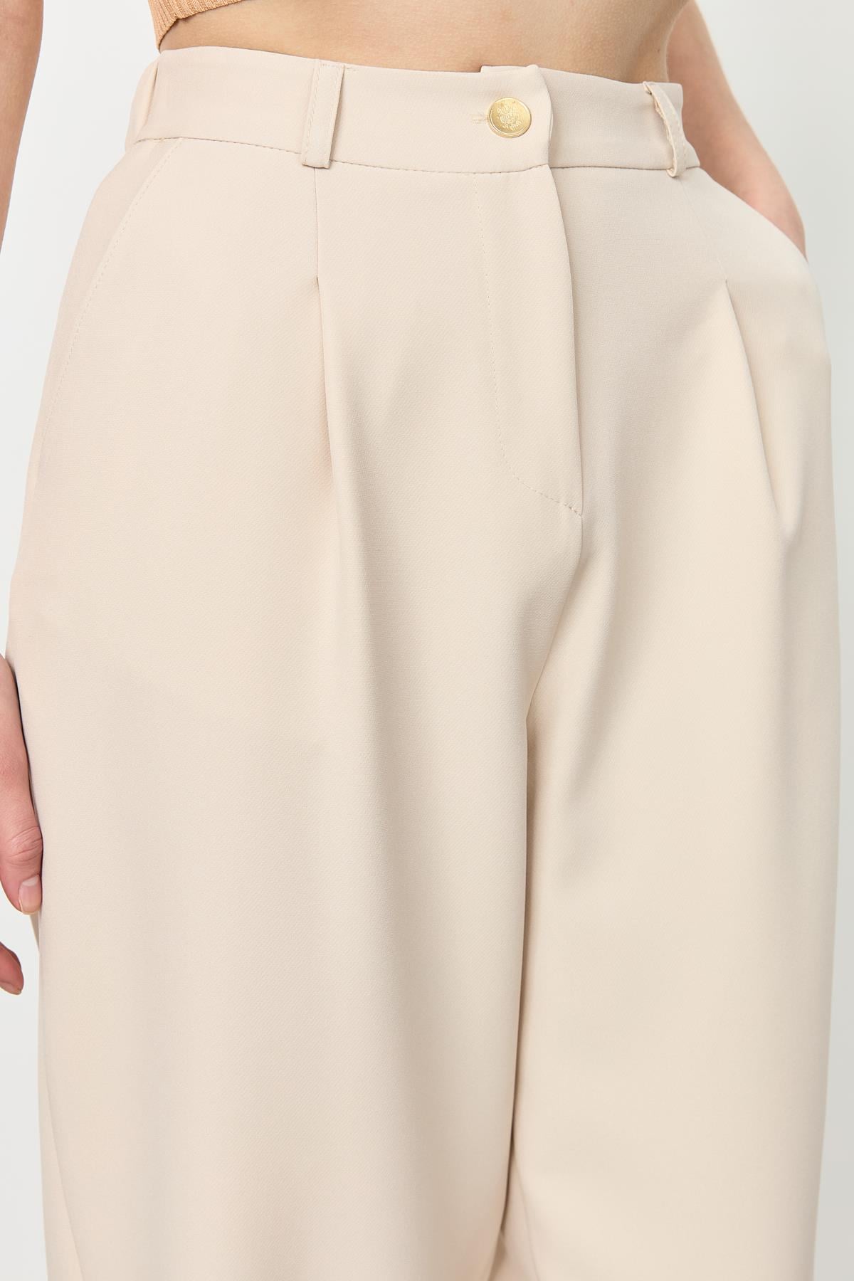 Beli Lastikli Relax Pantolon-TAŞ