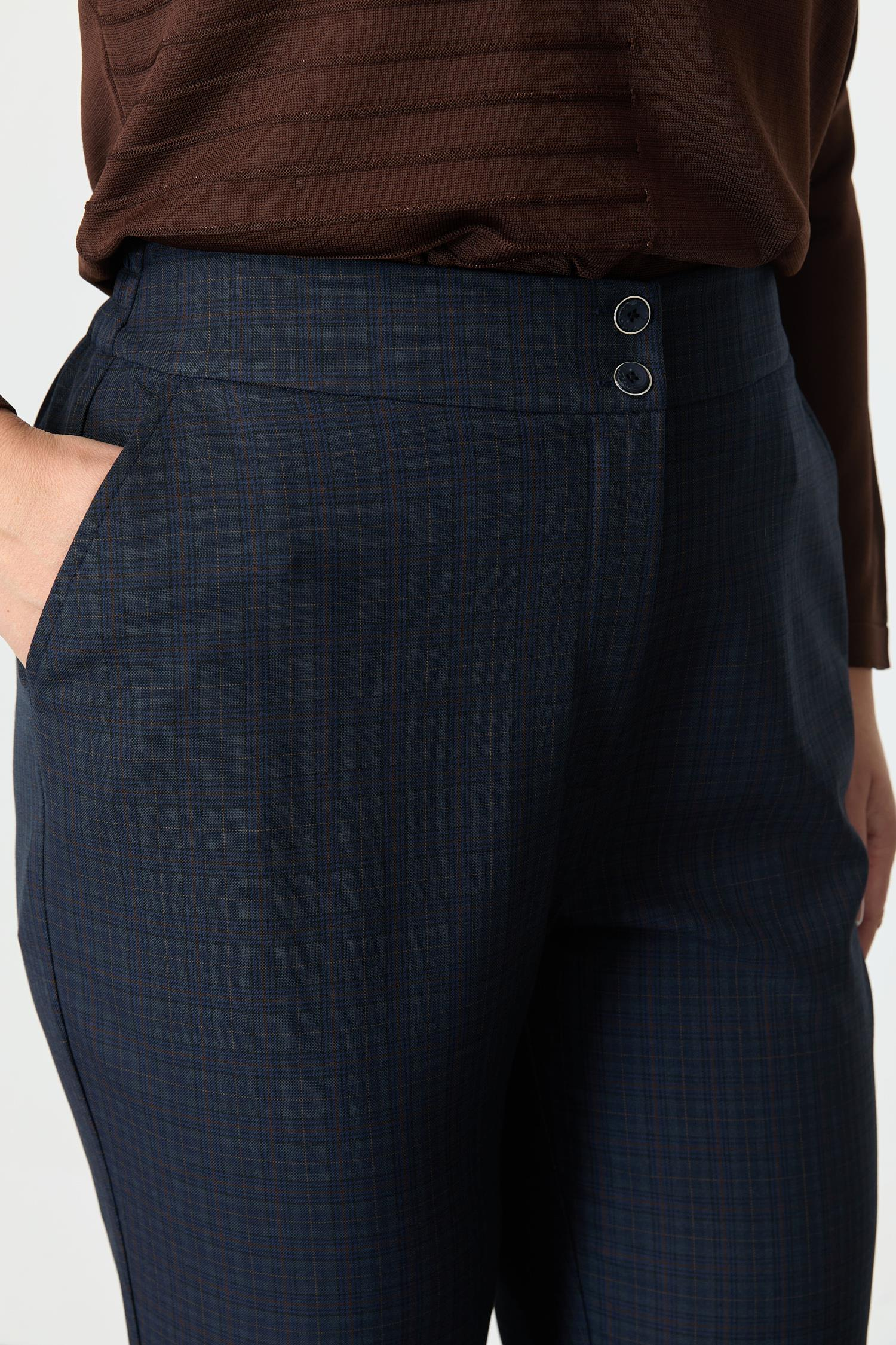 Büyük Beden Ekose Pantolon-LACI