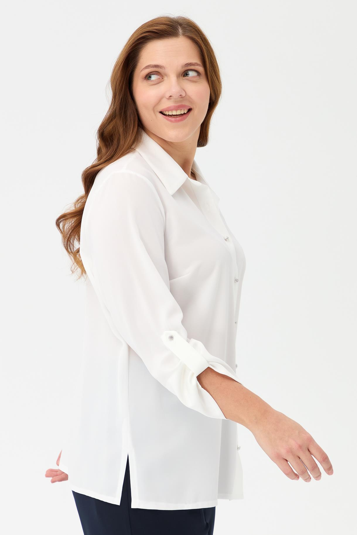 Büyük Beden Uzun Kollu Gömlek-EKRU