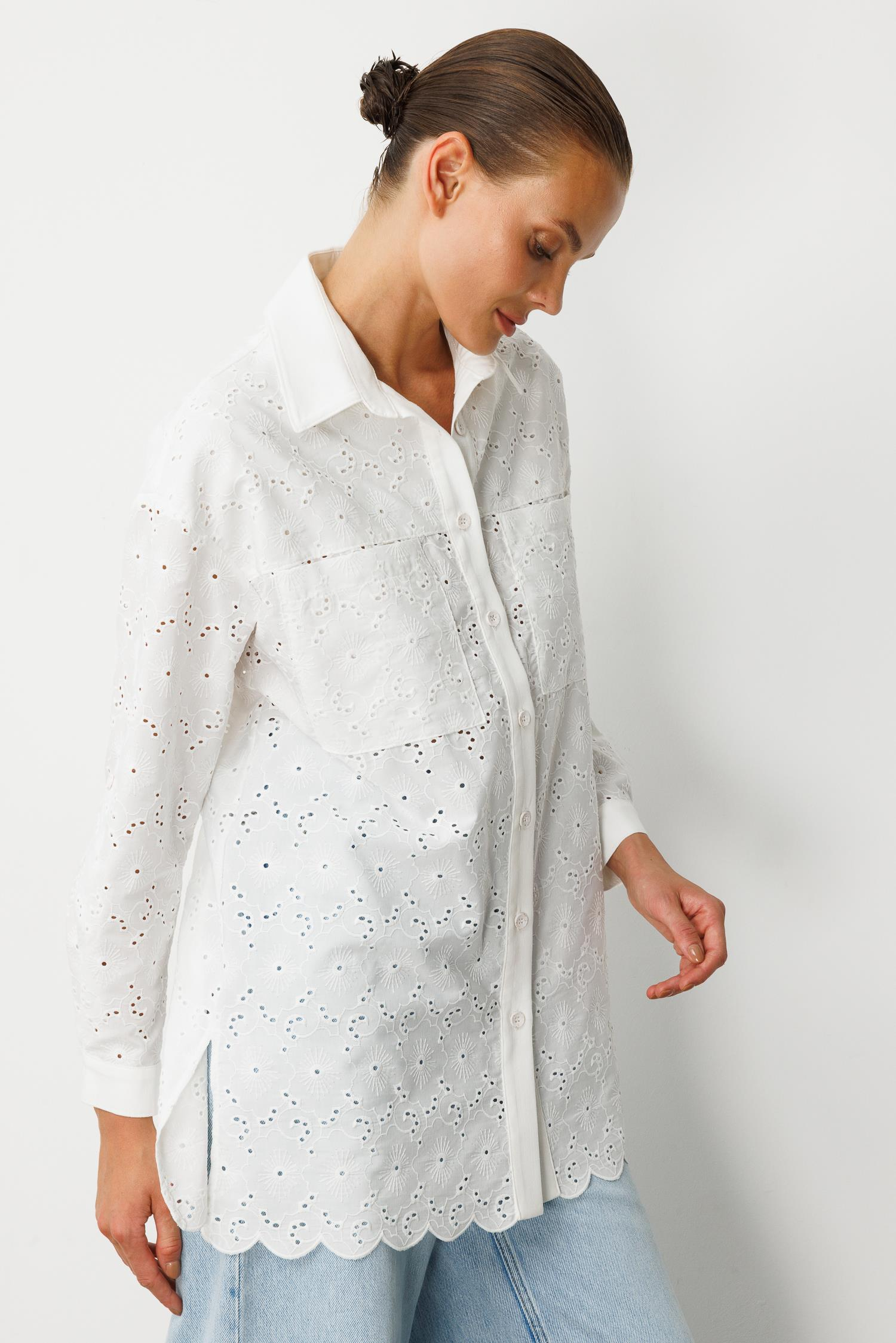 Pamuklu Fisto Tunik Gömlek-KEMIK